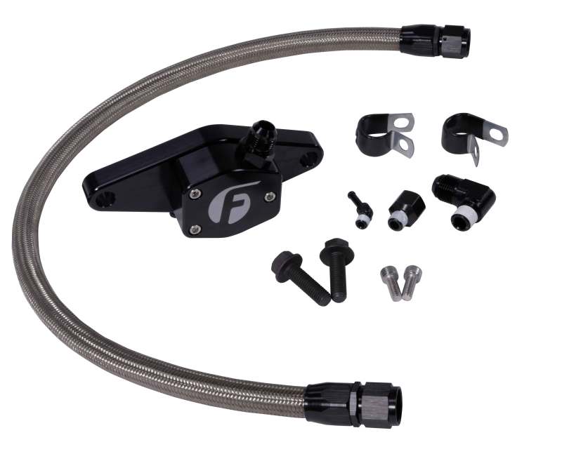 Fleece Performance FPE-CLNTBYPS-CUMMINS-12V-SS 12V Coolant Bypass Kit w/ Stainl