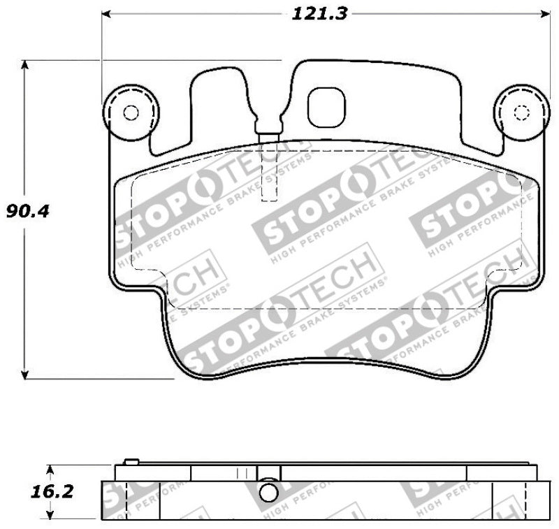 StopTech 308.0917 Street Touring fits Porsche 00-07 Boxster S / 06-07 Cayman Front Brake Pads