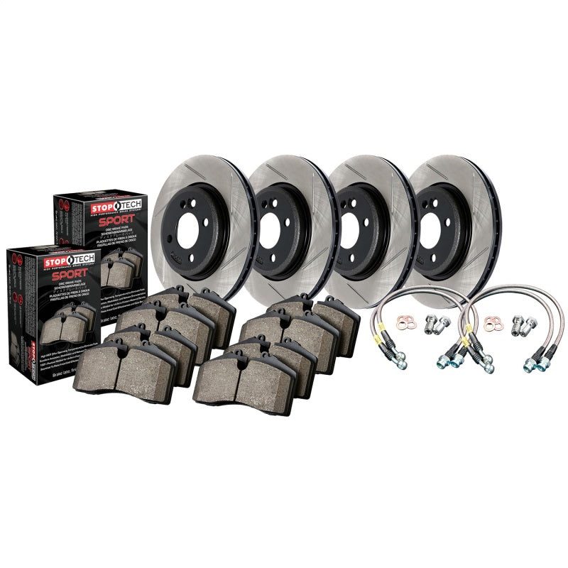 Stoptech 977.33073 Sport Axle Pack, Slotted, 4 Wheel
