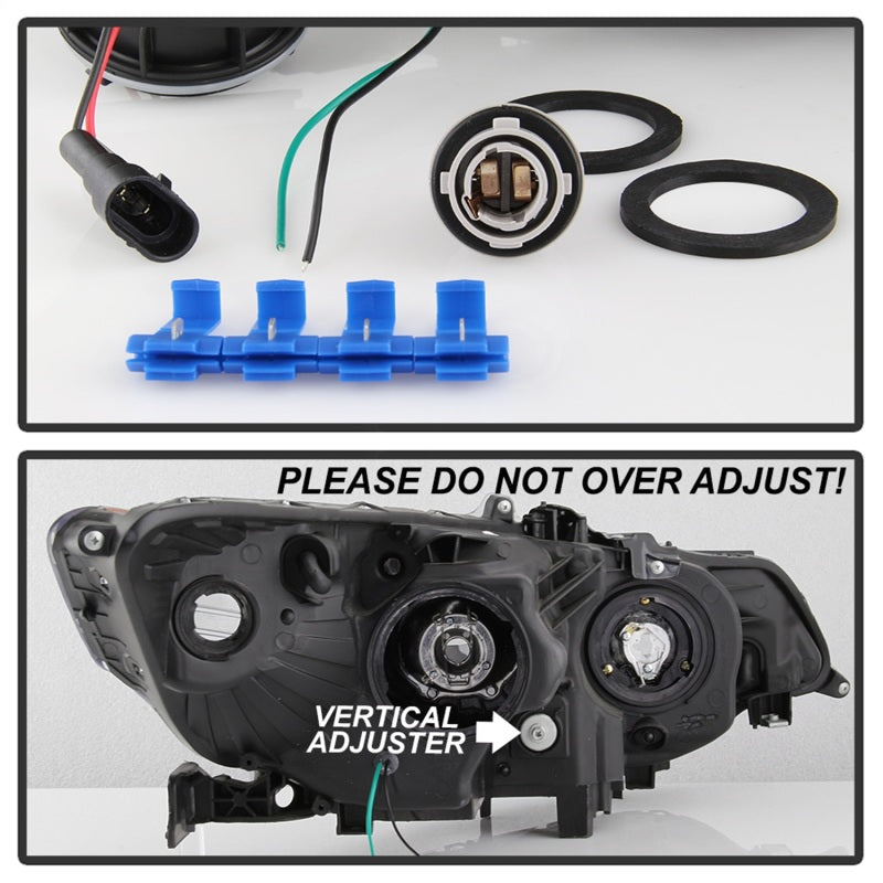 xTune 9042225 09-14 fits Acura TSX Projector Headlights - Light Bar DRL - Chrom