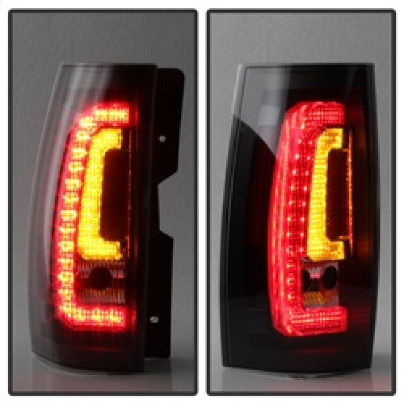 SPYDER 5083418 fits Chevy Suburban/Tahoe V2 Light Bar LED Tail Lights Black