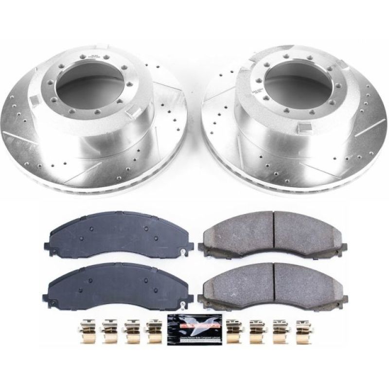 Power Stop K7424 17-22 fits Ford F-550 Super Duty Rear Z23 Evolution Brake Kit
