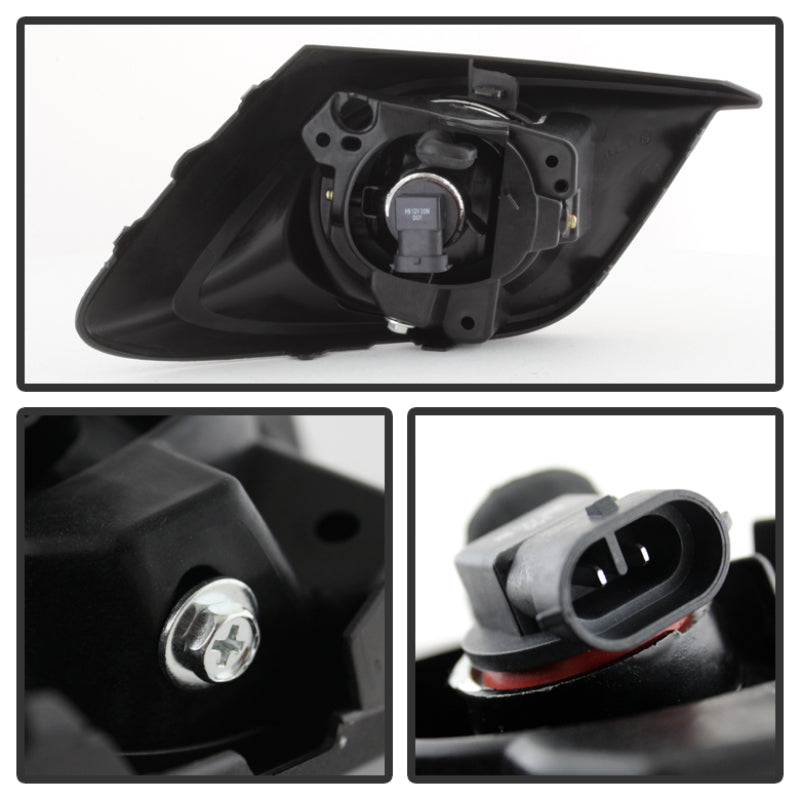 Spyder 5077776 fits Mazda 3 2014+ OEM Fog Light w/Switch- Clear FL-MM32014-C