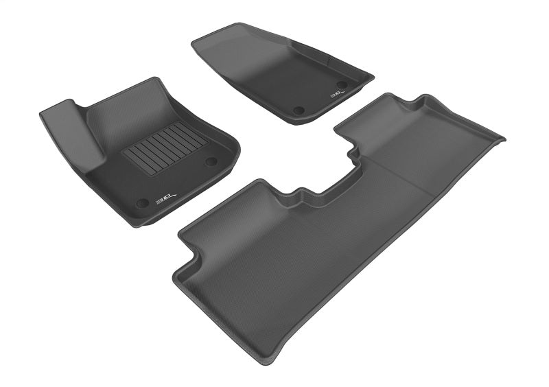 3D MAXpider 2015-2019 fits Ford Escape Kagu 2nd Row Floormats - Black