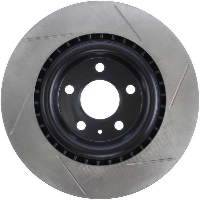 Stoptech 126.33137SR Power Slot 12-13 fits Audi A6 Quattro/11-12 A7 Quattro / 10-13 S4 Rear Right Slotted Rotor