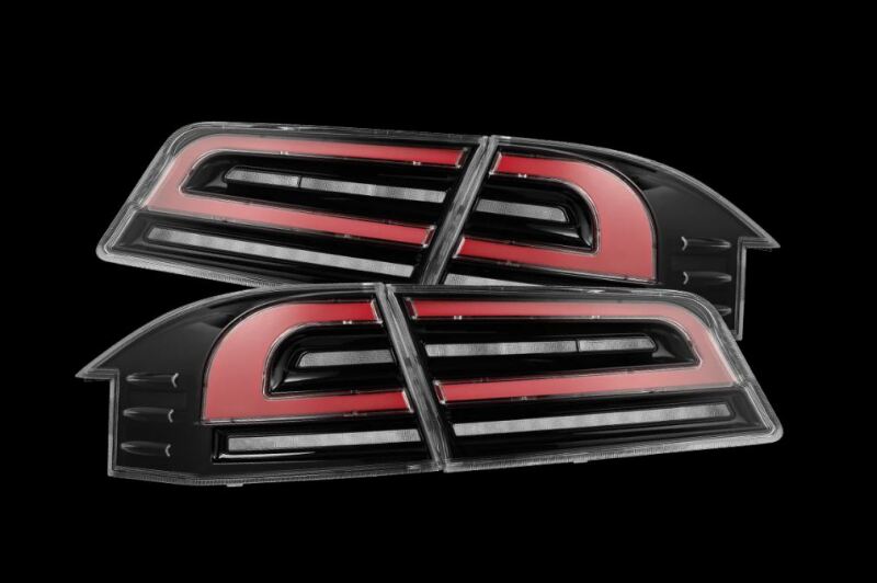 AlphaRex 601130 12-21 fits Tesla Model S LUXX-Series LED Tail Lights - Black/