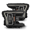 AlphaRex 880252 fits Ford 18-21 F150 PRO-Series Projector Headlights - Black w/
