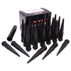 Raceline L793809XLBK6NV 14x1.5 XL Spike Black Lug Nuts (Set of 24)