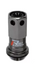 Project Kics WZRI3KK R40 Iconix 12x1.25 Black Lug Nut (Black Seat) - 1pc