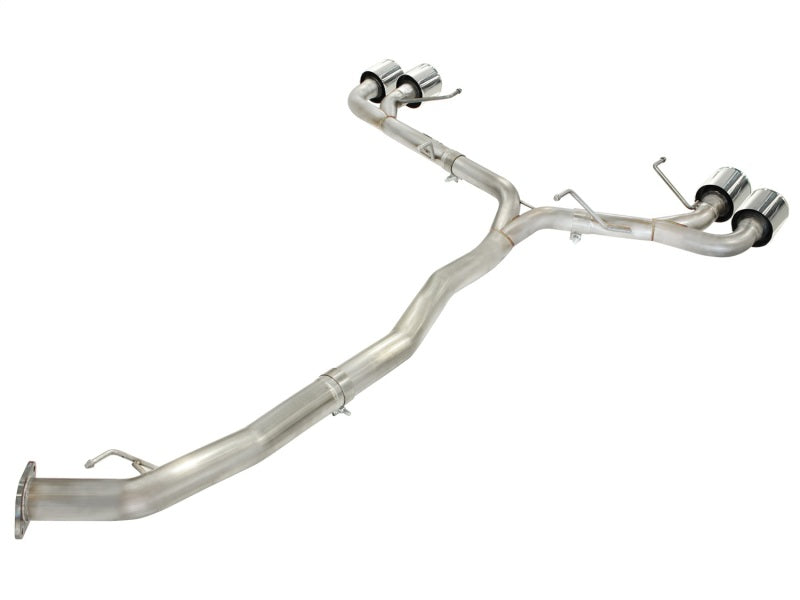 AFE 49-36108-P 3in SS Exhaust Cat-Back 09-14 fits Nissan GTR V6 3.8L Polished