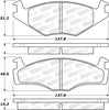 Stoptech 308.0569 85-93 Volkswagen Cabriolet Street Performance Front Brake Pads