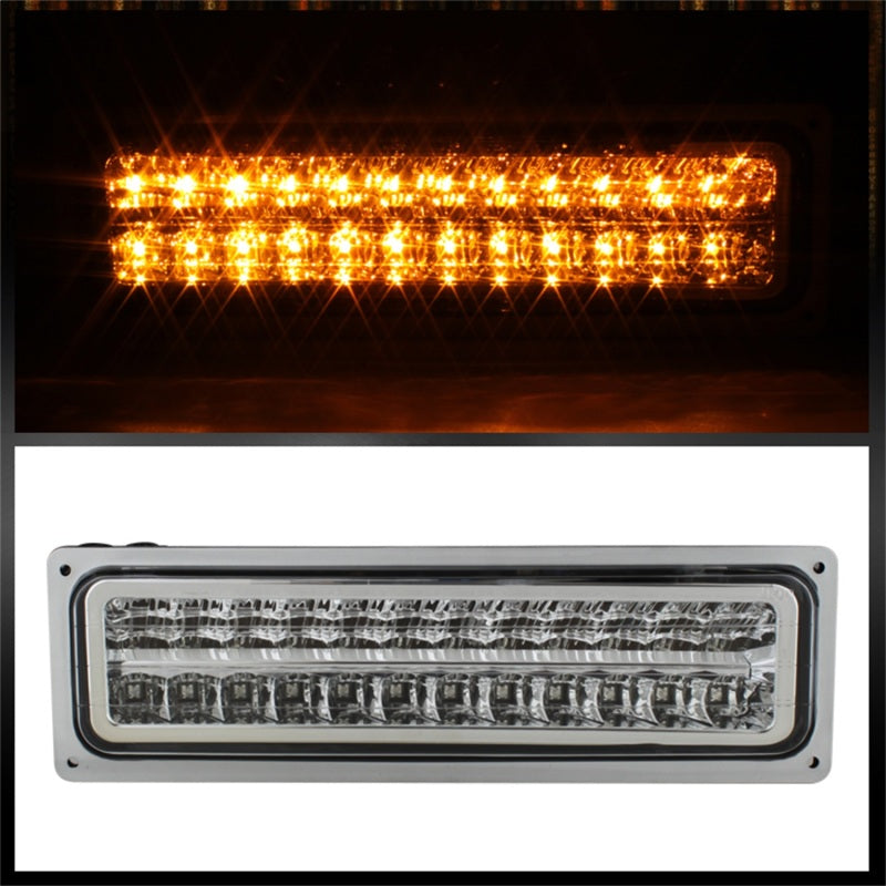 5073549 Xtune fits GMC 92-93 Yukon Crystal Headlights w/ Corner & LED Bumper C