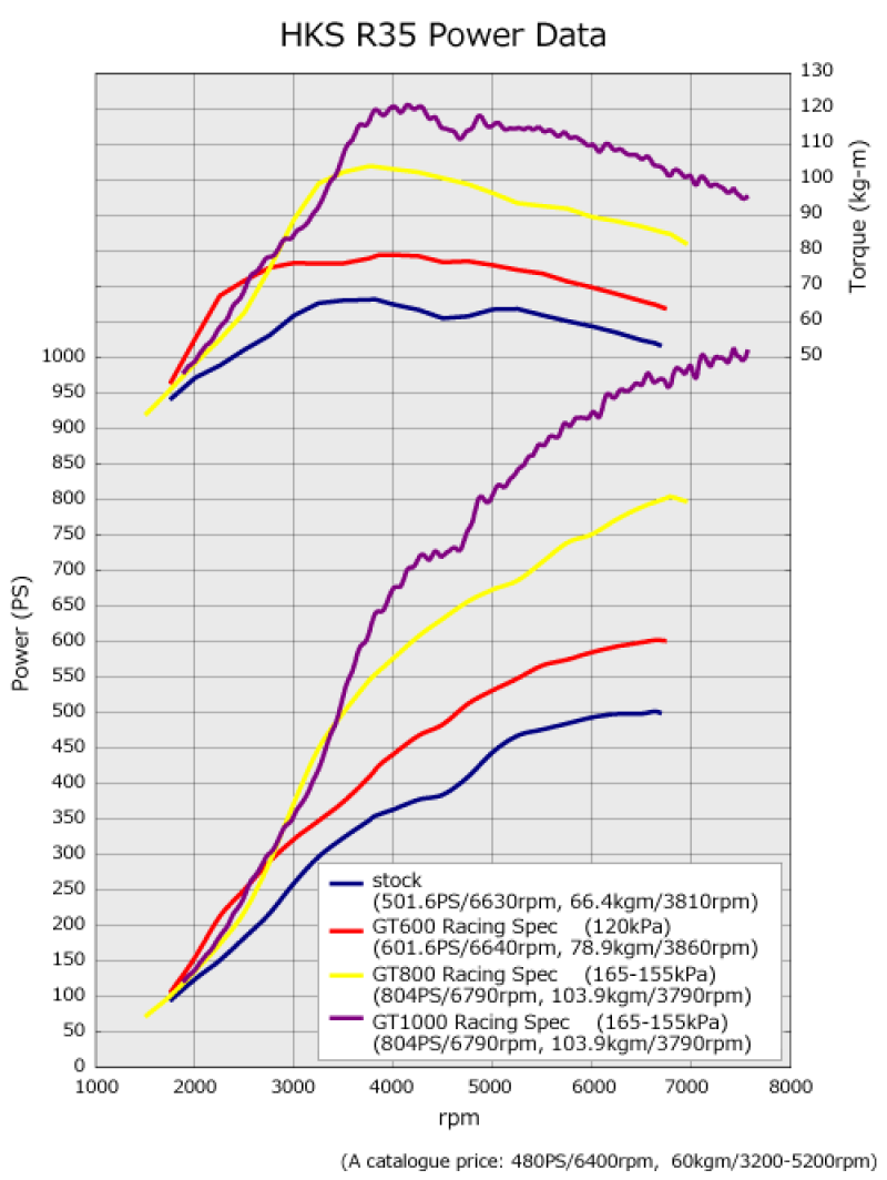 HKS 13001-AN015 I/C R35 VR38DETT (GT1000 SPEC)