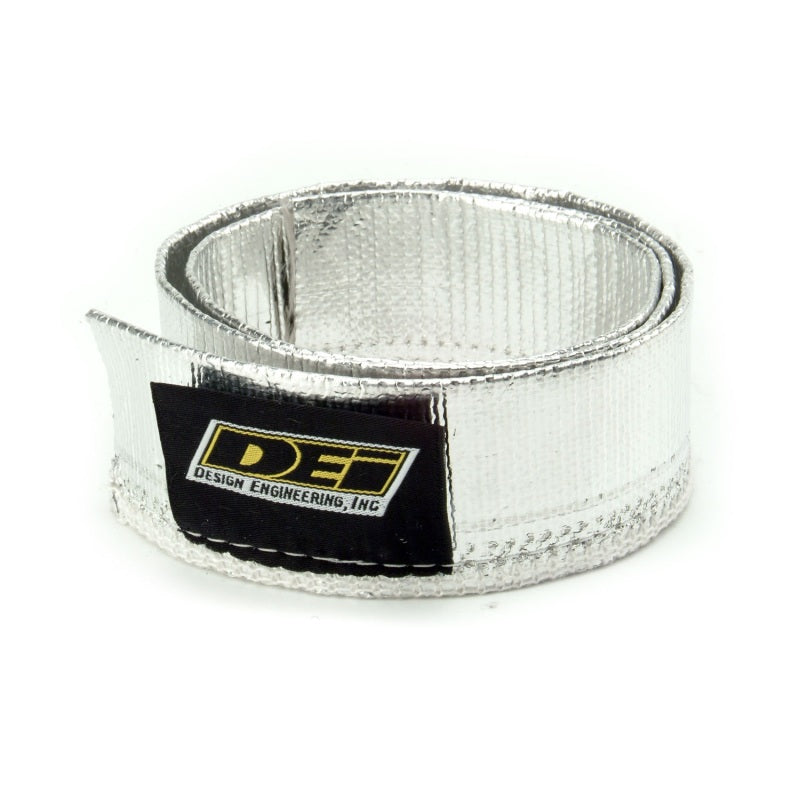 DEI 10404 Heat Sheath 1-1/4in I.D. x 3ft - Aluminized Sleeving - Sewn Edge