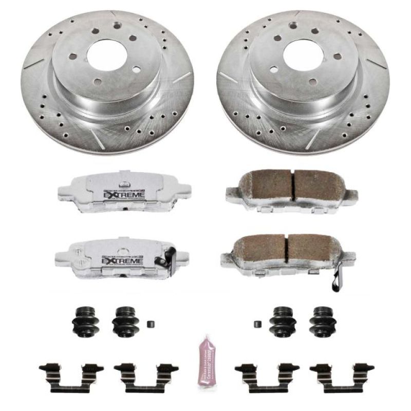 PowerStop K179-26 08-12 fits Infiniti EX35 Rear Z26 Street Warrior Brake Kit