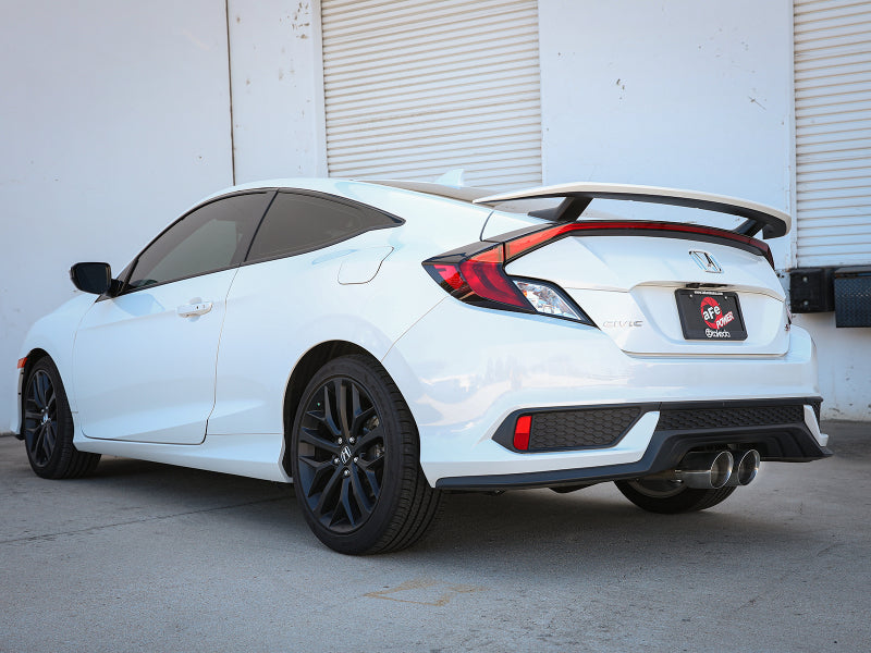 AFE 49-36620-P 2.5in 304SS Cat-Back Exhaust System 17-20 fits Honda Civic SI C