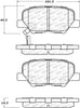 Stoptech 305.1679 13-17 Mitsubishi Outlander Sport Street Select Rear Brake Pads