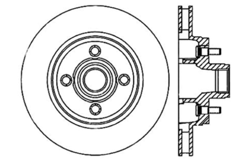 Stoptech 127.61026L Slotted & Drilled Sport Brake Rotor