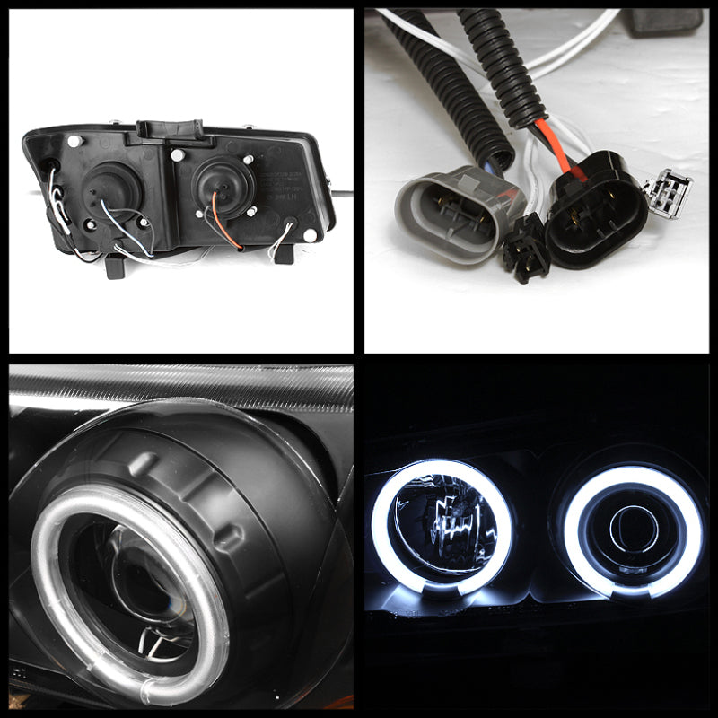 Spyder 5030023 fits Chevy 03-06 Silverado 1500 Projector HeadlightsCCFLHalo LED