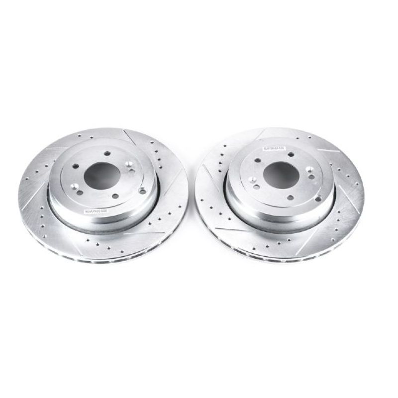 PowerStop fits Hyundai Genesis 10-16 Coupe Rear Evolution Drilled & Slotted