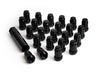 ICON 89121524B Alloys Lug Nut Kit Black - 12x1.5 - 24 Lug Nuts w/ Key