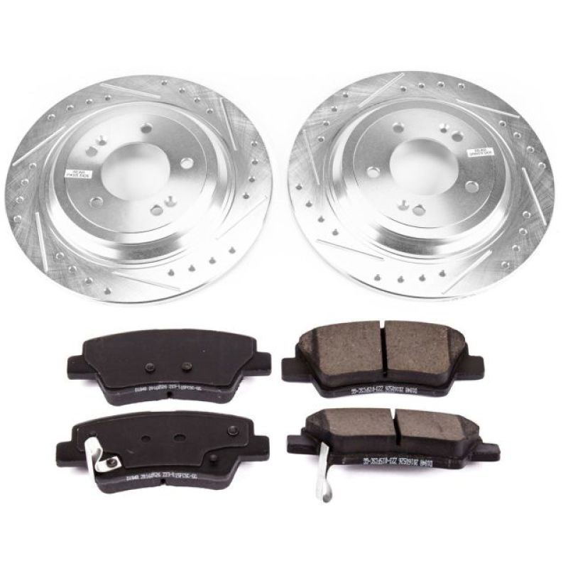 PowerStop K8016 fits Kia 17-18 Sportage Rear Z23 Evolution Sport Brake Kit