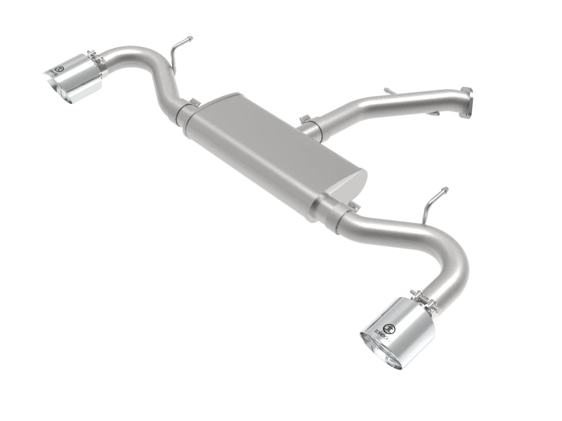 AFE 49-47016-P Series 2.5in 409 SS Axle-Back Exhaust System Polished 18-20 fit