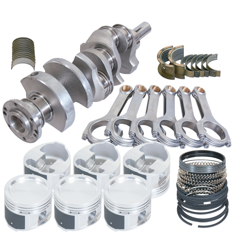 Eagle 452003830 Buick 3.8L V6 3.400in Ext Balance Crank 5.967in H-Beam 3.830in Pistons Rotating Assembly