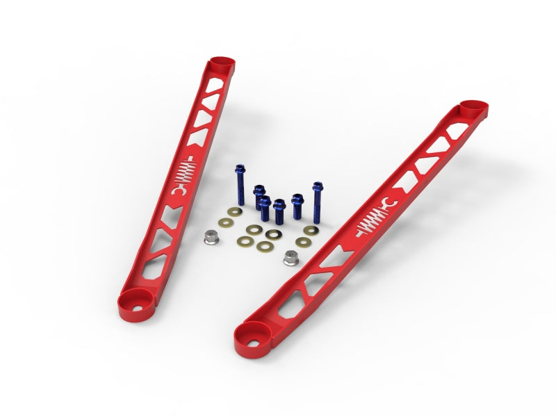 AFE 450-721003-R L 304 Stainless Steel Front Suspension Strut Brace Red - fits