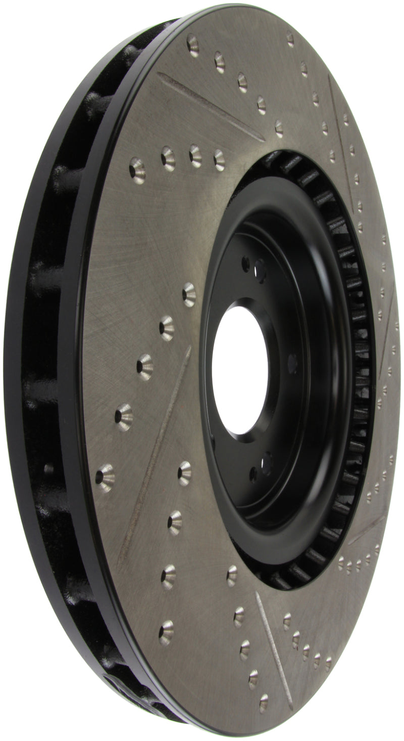 Stoptech 127.46076R Slotted & Drilled Sport Brake Rotor
