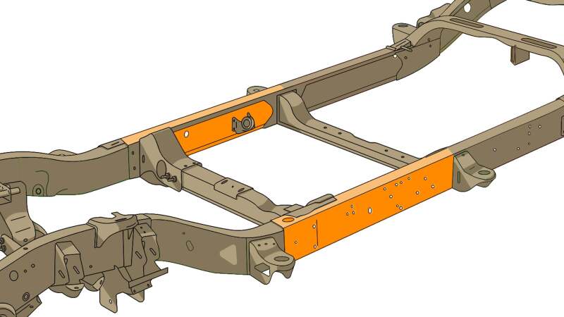 RustBuster RB7313R Center Forward Frame Section Right Side