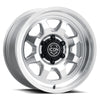 ICON 8117857345SM Nuevo 17 X 8.5 5 X 5 6mm Offset 4.5in BS Silver Machined