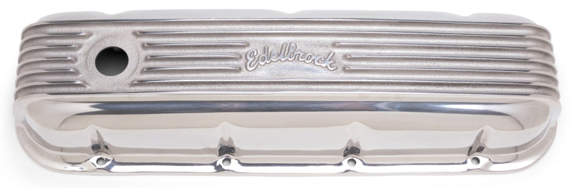 Edelbrock 4185 Valve Cover Classic Series fits Chevrolet 1965 and Later 396-502 V8 Polshed