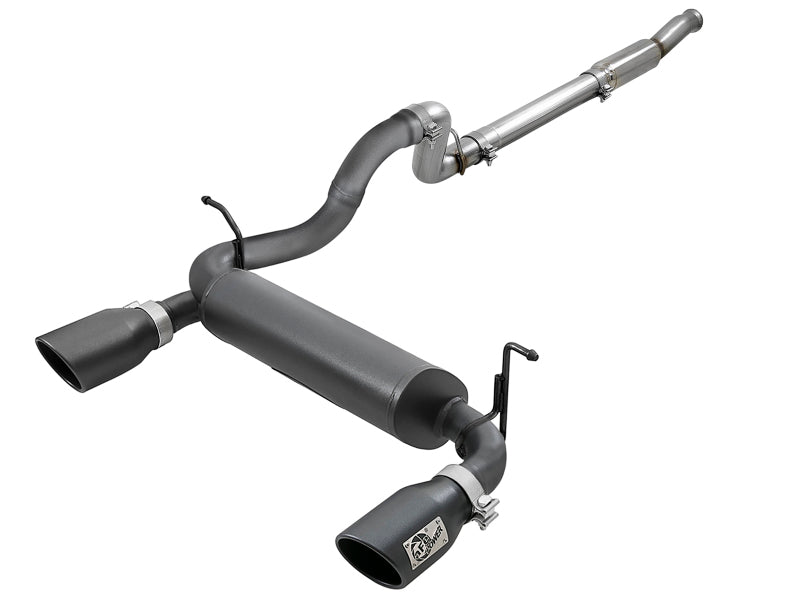 AFE 49-48096-B Series 409 Stainless Steel Cat-Back Exhaust 18-21 fits Jeep Wran