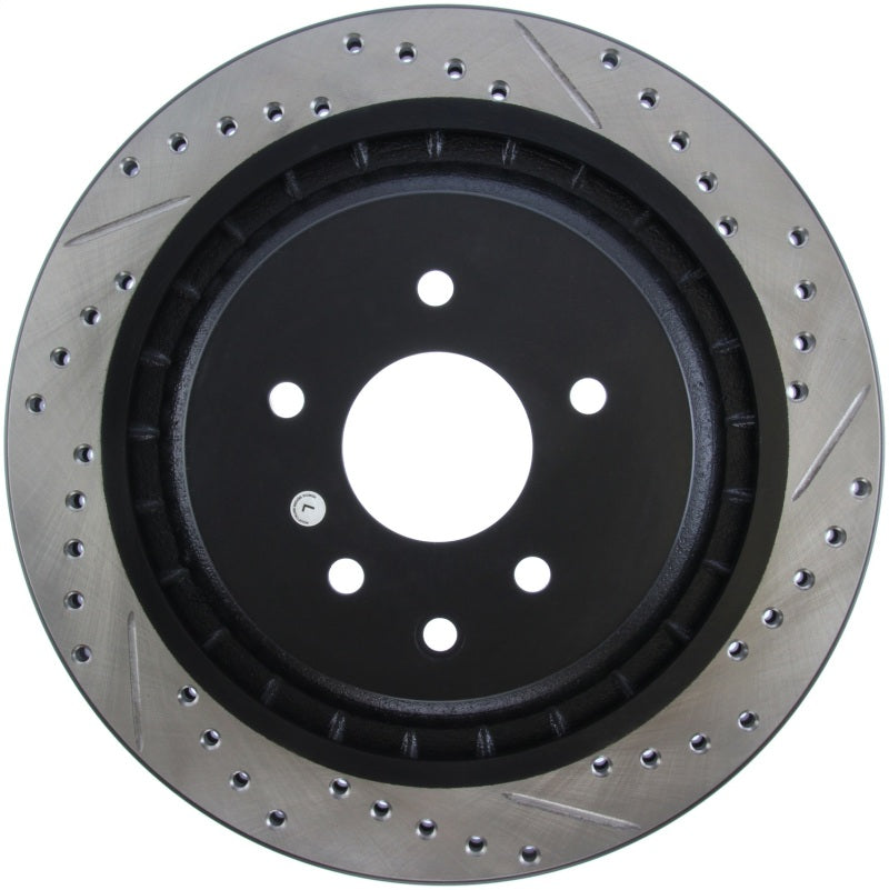 Stoptech 127.42101L fits Infiniti G37/Nissan 370Z Slotted/Drilled Rear-L Rotor