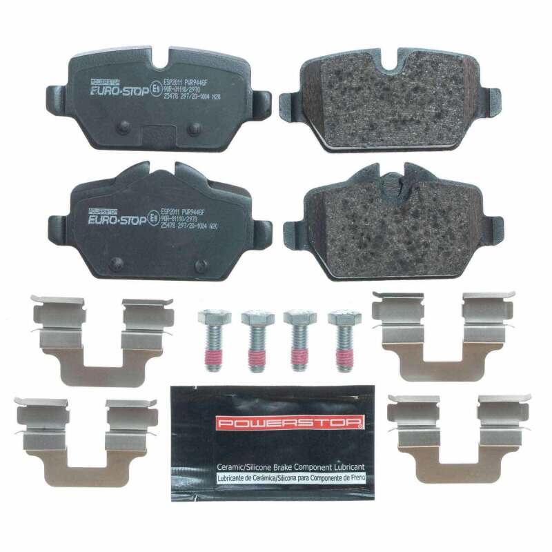 PowerStop fits Mini 13-16 Cooper Paceman Euro-Stop ECE-R90 Rear Brake Pads