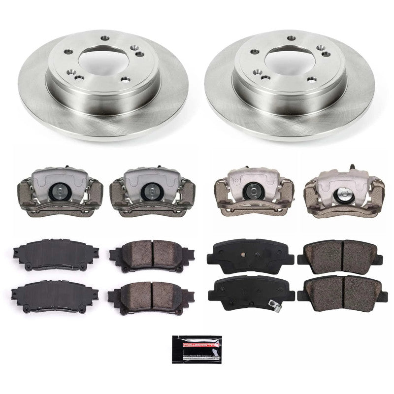 PowerStop KCOE6501A 2016 fits Hyundai Veloster Rear Autospecialty Kit w/Calipers