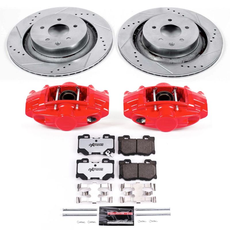 PowerStop KC4732 fits Infiniti G37 Rear Z26 Street Warrior Brake Kit w/Calipers