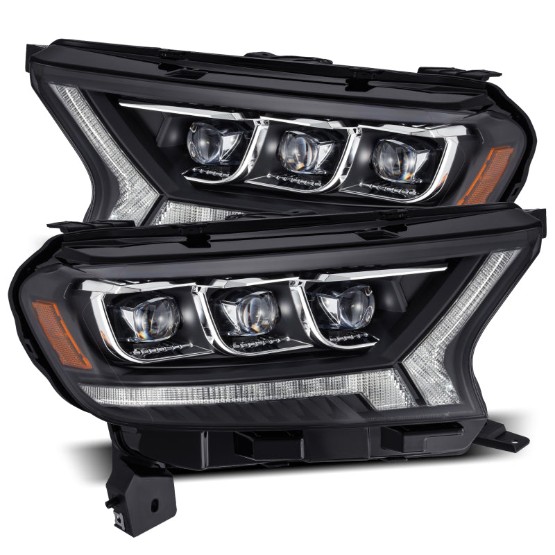 AlphaRex 880124 fits Ford 19-21 Ranger NOVA LED Proj Headlights Plank Style Bla
