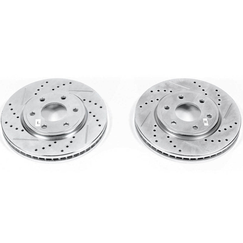 PowerStop fits Nissan 05-19 Frontier Front Evolution Drilled & Slotted Rotors -