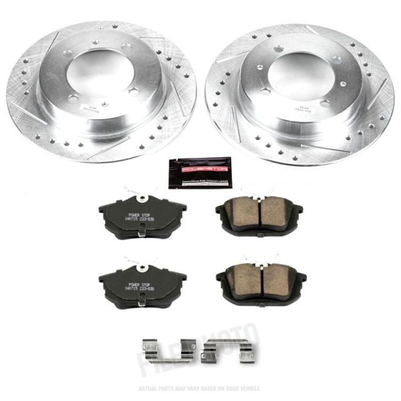 PowerStop K913 fits Volvo 00-04 S40 Rear Z23 Evolution Sport Brake Kit