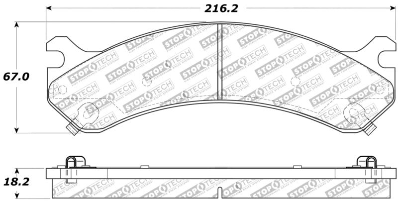 Stoptech 309.0784 Performance 99-09 Chevy Silverado/GMC Sierra 3500 Front Brake Pads
