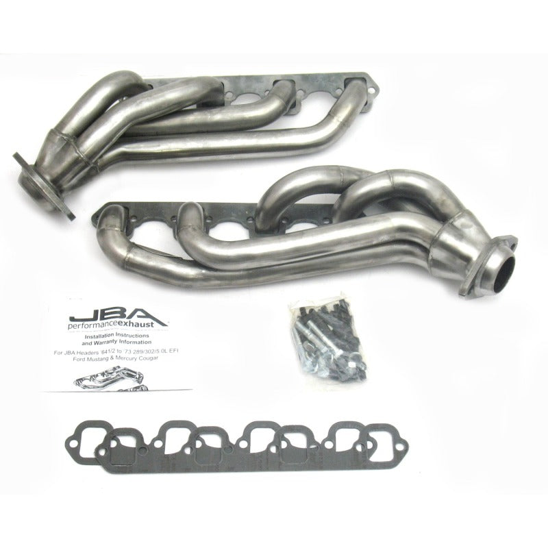 JBA 1650S-2 fits Ford 65-73 Mustang 260-302 SBF w/GT40-P Heads 1-5/8in Primary Raw 409SS Mid Length Header