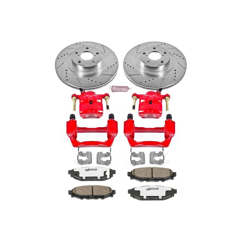PowerStop fits Subaru Forester Rear Z26 Street Warrior Brake Kit w/Calipers