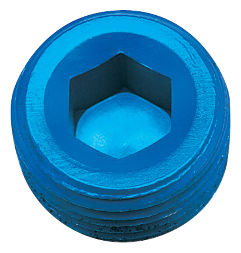 Russell 662070 Performance 3/4in Allen Socket Pipe Plug (Blue)