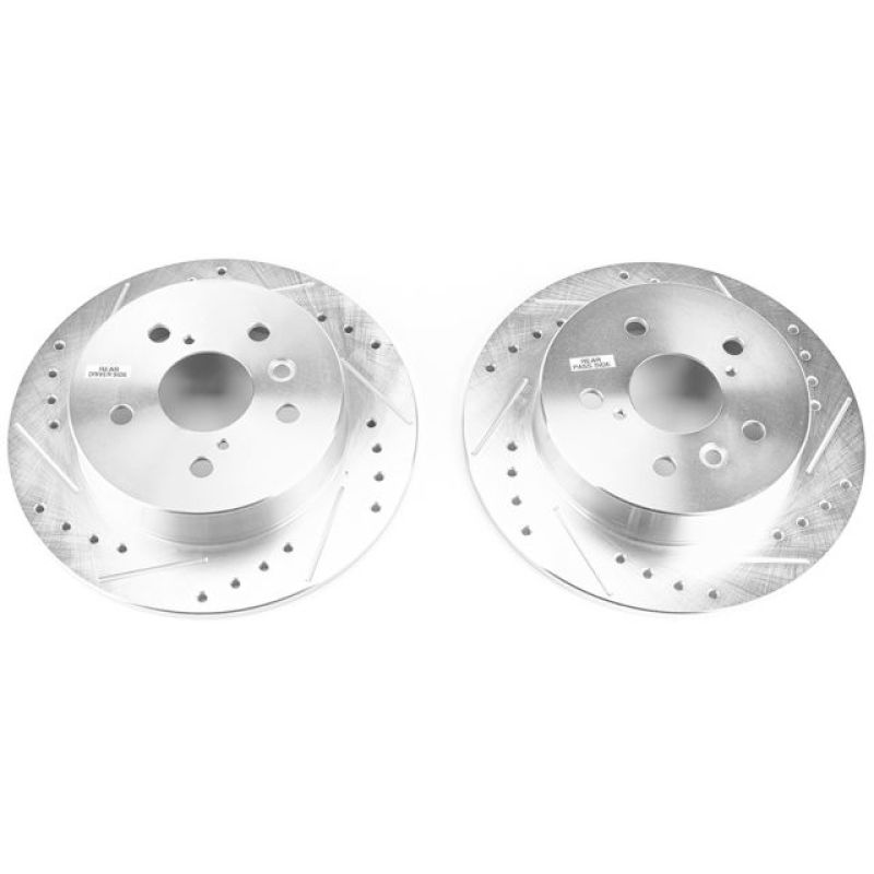 PowerStop fits Toyota 18-19 Camry Rear Evolution Drilled & Slotted Rotors - Pair
