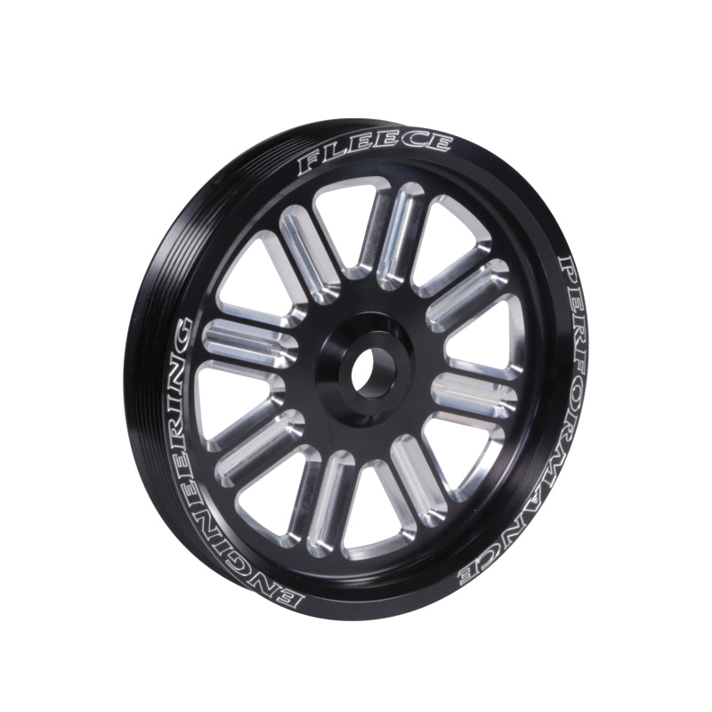 Fleece Performance FPE-34211-BLK-SPK fits Dodge Cummins Dual Pump Spoke Pulley