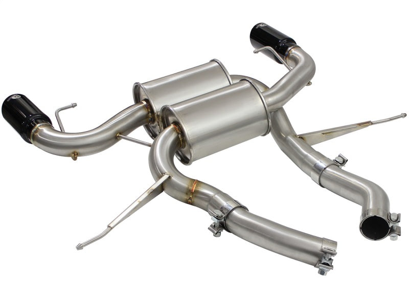 AFE 49-36327-B rce XP 2.5in Axle Back Stainless Exhaust w/ Black Tips 07-13 fit