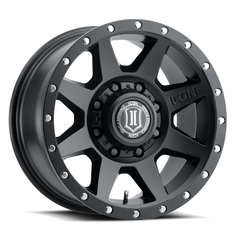 ICON 1818908955SB Rebound HD 18x9 8x180 12mm Offset 5.5in BS 124.2mm Bore Satin Black Wheel