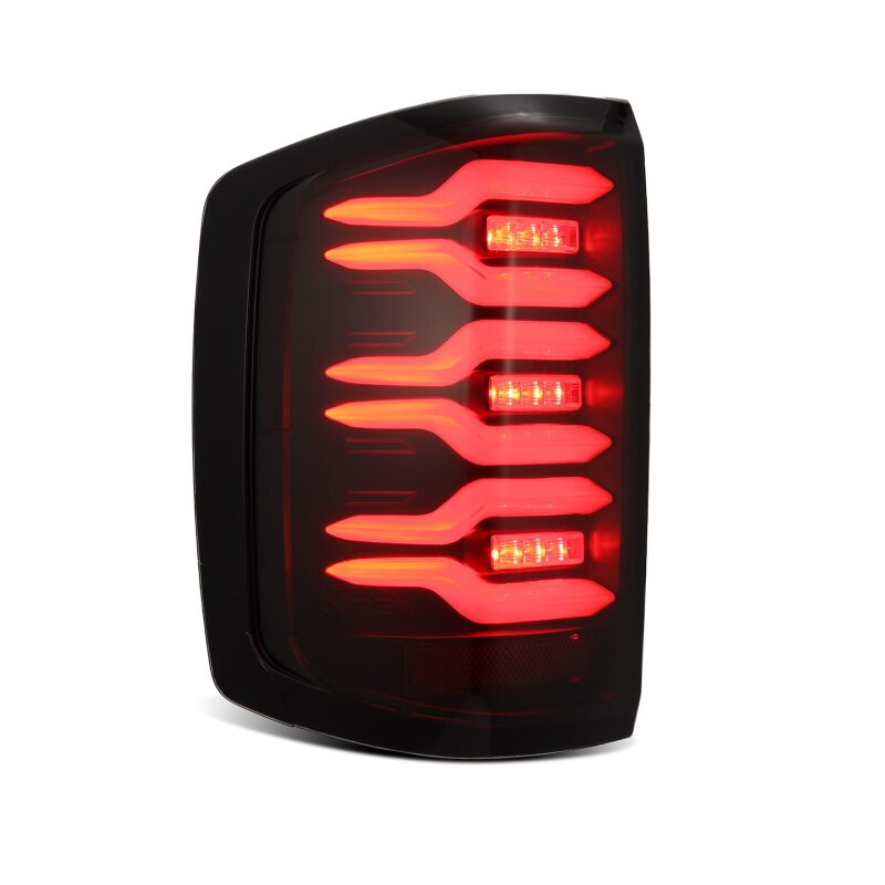 AlphaRex 620030 14-18 fits Chevrolet Silverado Luxx-Series LED Tail Lights Bl